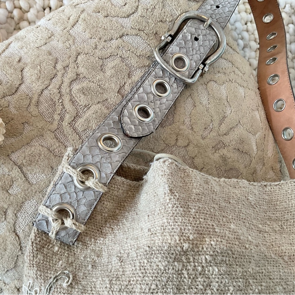 Claudia Akel Handmade Boho Woven/Embroidered/Leather Bucket Bag, EUC - Picture 7 of 9